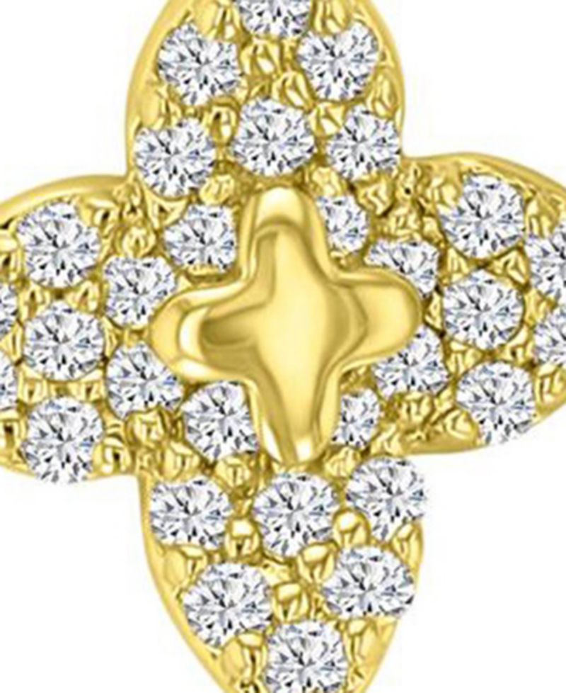 14k Gold-Plated Dainty Flower Stud Earrings