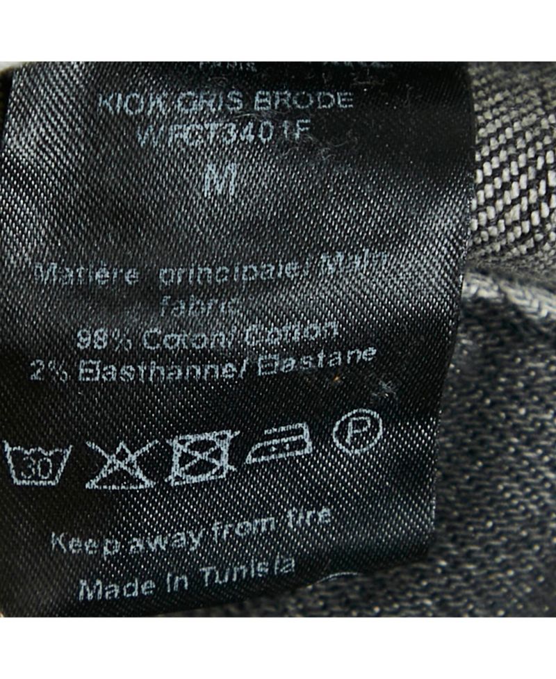 Women's Pre-Owned Zadig and Voltaire Grey Washed Denim Collar Neck Jacket