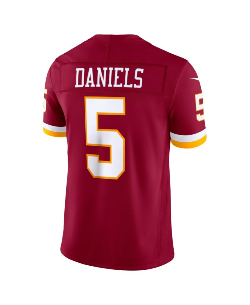 Men's Jayden Daniels Burgundy Washington Commanders Vapor F.U.S.E. Stitched Limited Jersey