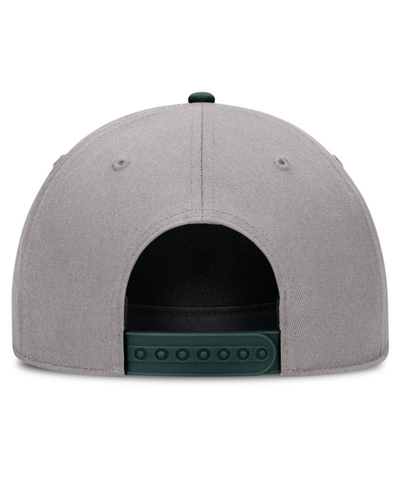 Men's and Women's Gray Michigan State Spartans Primetime Rise Rope Adjustable Hat