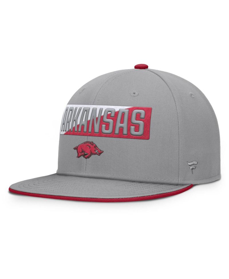 Men's Gray Arkansas Razorbacks Duo Snapback Hat