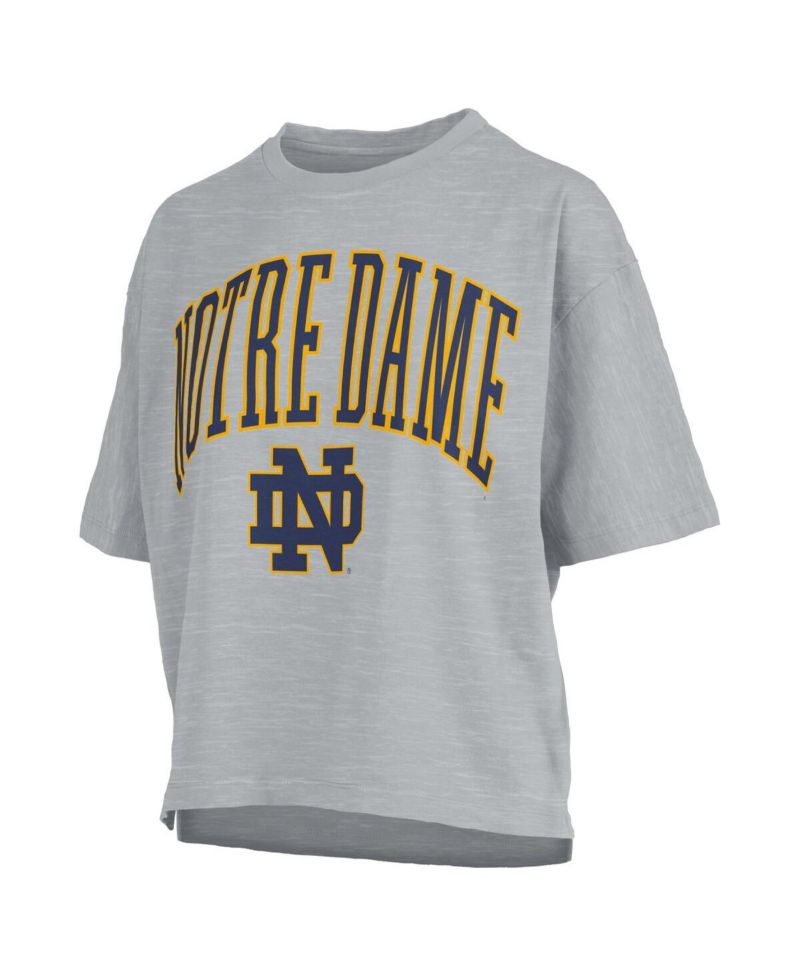 Women's Gray Notre Dame Fighting Irish Nelson T-Shirt