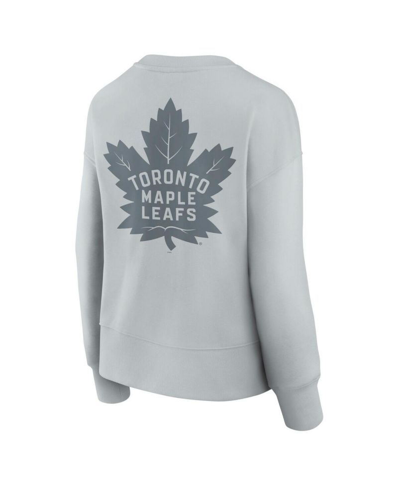 Women's Gray Toronto Maple Leaves Elements Flow Pullover Sweatshirt