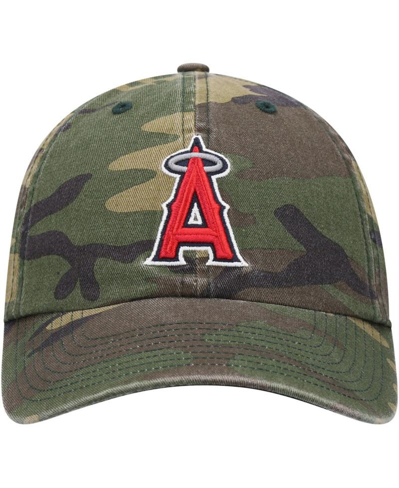 Men's '47 Camo Los Angeles Angels Team Clean Up Adjustable Hat