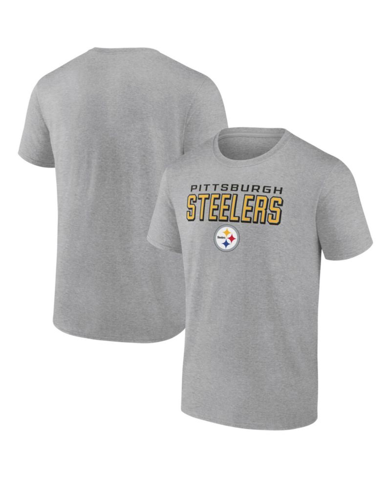 Men's Pittsburgh Steelers Swagger Screen-Print Graphics Crewneck T-Shirt
