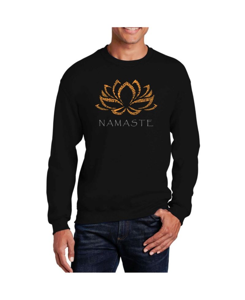 Men's Word Art Namaste Crewneck Sweatshirt