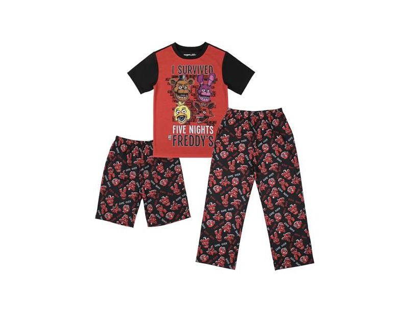 Youth Sleepwear Set Tee Shirt, Sleep Shorts, Sleep Pants