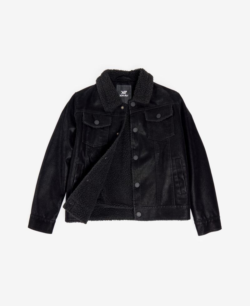 Boys Faux Suede Ranger Jacket With Faux Shearling Lining