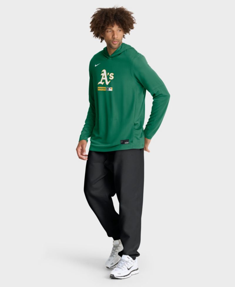 Men's Kelly Green Athletics Authentic Collection Dri-FIT Long Sleeve Hoodie