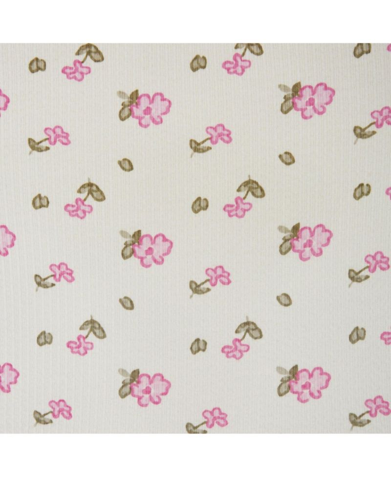 Little Girls Blush Floral Knit Seersucker Bubble Dress