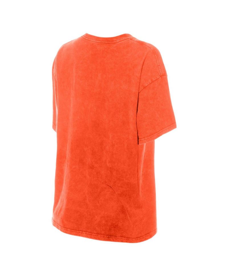 Women's Orange San Francisco Giants Mineral Wash Oversized T-Shirt