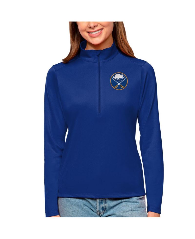 Women's Royal Buffalo Sabres Tribute Quarter-Zip Pullover Top