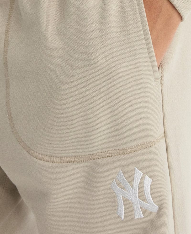 Women's New York Yankees Iconic Terry High-Rise Tapered-Leg Track Pants