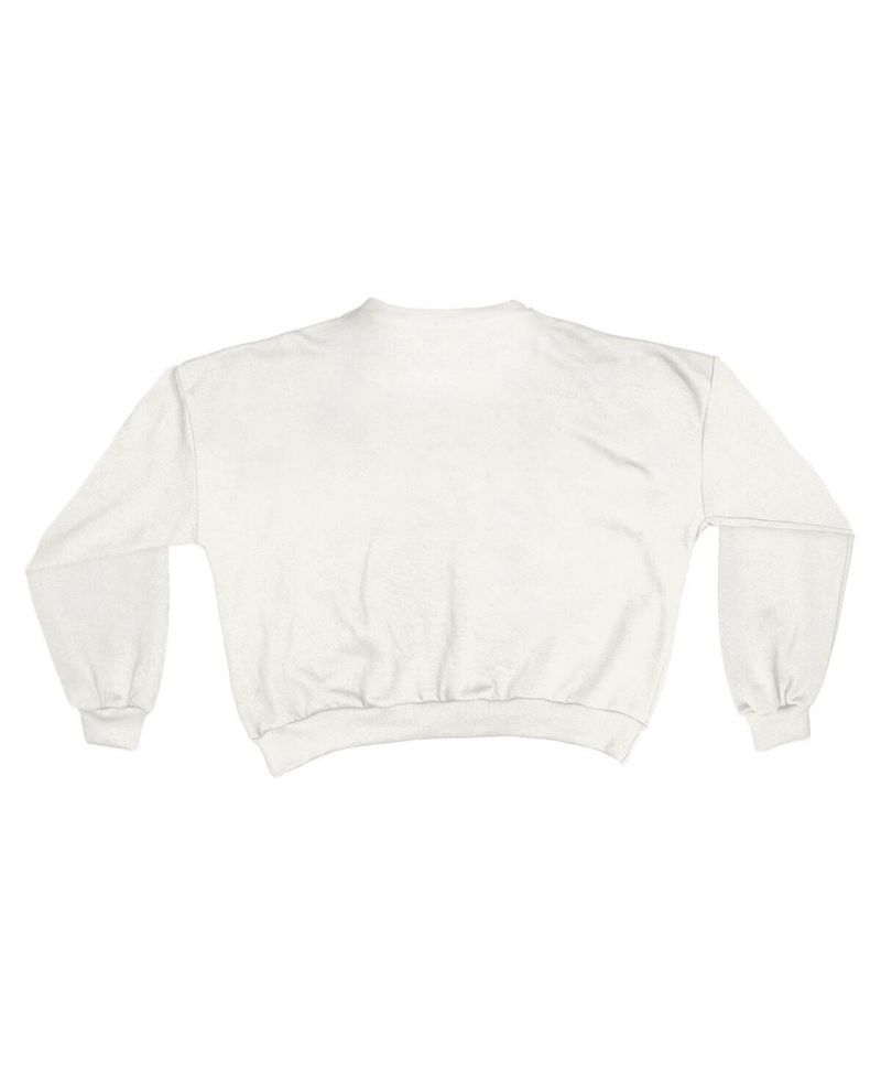 Women's White Penn State Nittany Lions Oversized Janice Waist-Length Sweatshirt