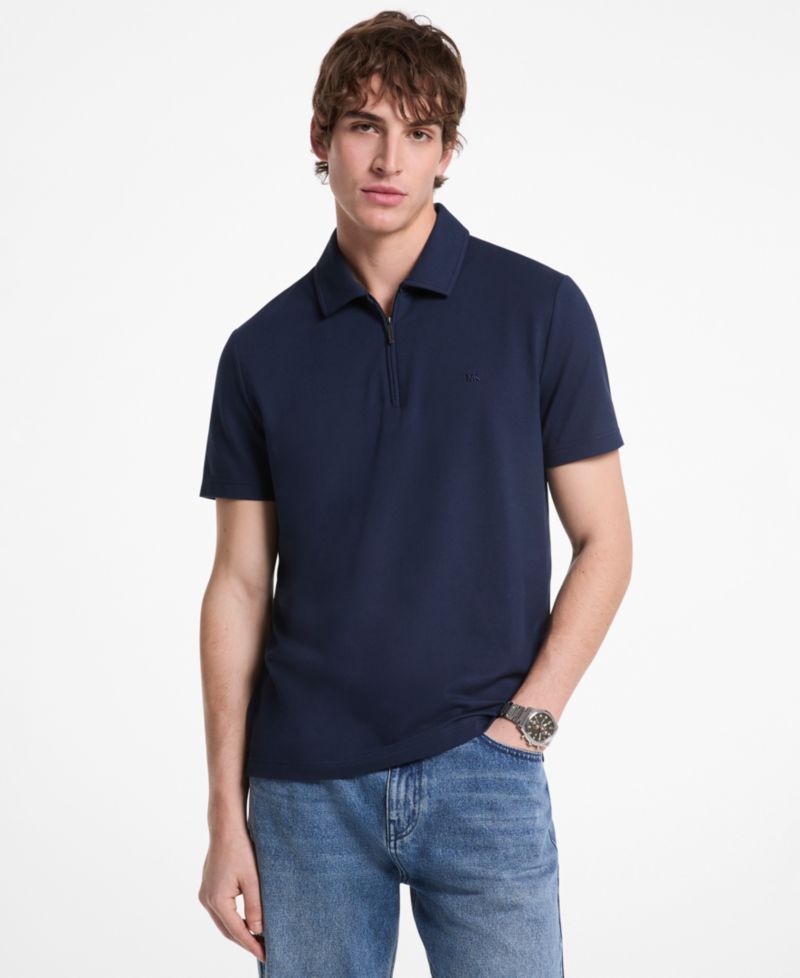 Men's Quarter-Zip Polo Shirt