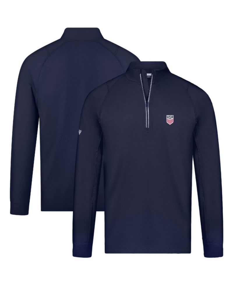Men's Navy USMNT Theory Quarter-Zip Pullover