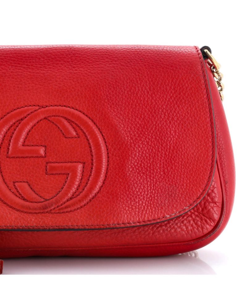 Medium Soho Chain Crossbody Bag Leather