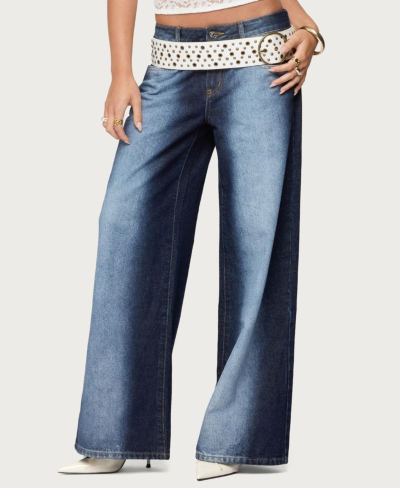 Women's Ema Bleach Washed Low Rise Jeans