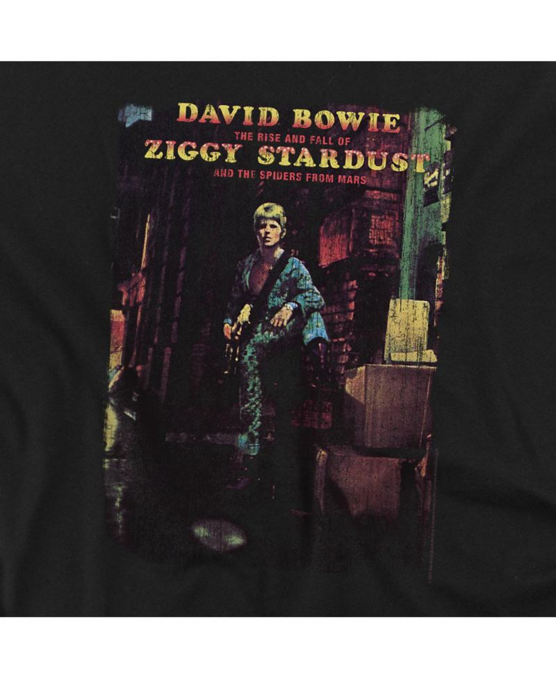 Men's Ziggy Stardust Album Graphic Crewneck Retro Sweatshirt