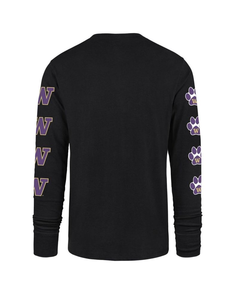 Men's Black Washington Huskies Go Big Long Sleeve T-Shirt