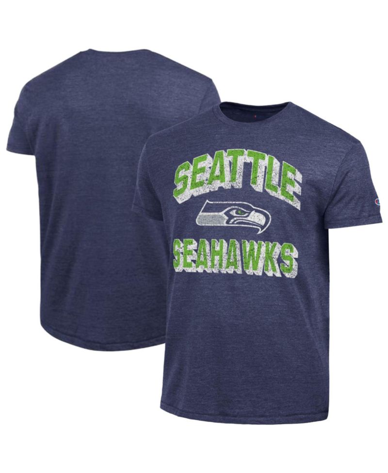 Men's College Navy Seattle Seahawks Ultimate Tri-Blend T-Shirt
