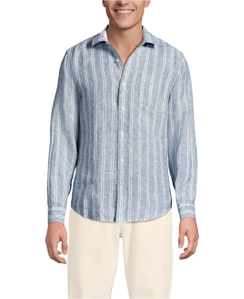 Men's Long Sleeve Linen Shirt