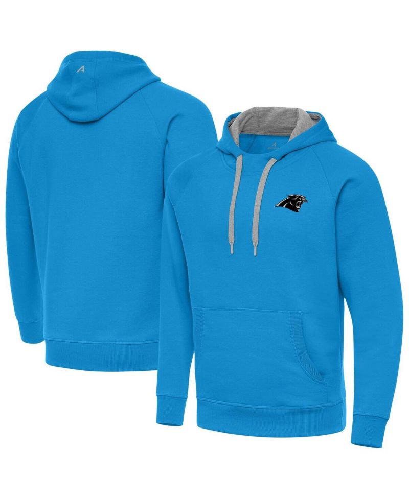 Men's Blue Carolina Panthers Brushed Carbon Victory Pullover Hoodie
