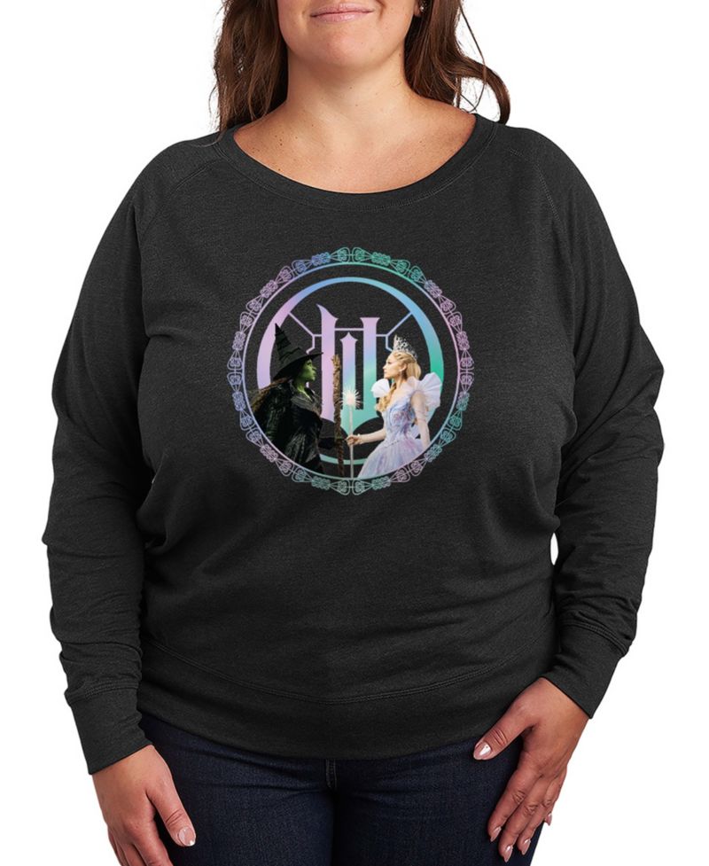 Plus Size Wicked French Terry Long-Sleeve Pullover Top