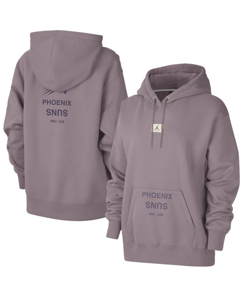 Women's Purple Phoenix Suns Courtside Statement Edition Premium Pullover Hoodie