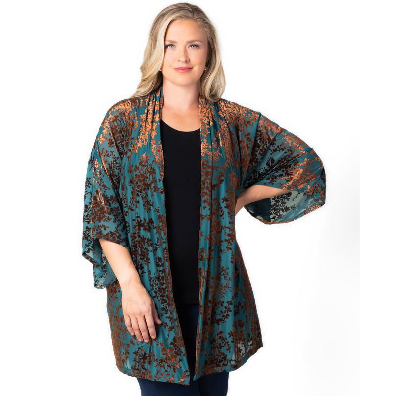 Plus Size Dahlia Velvet Duster Sweater