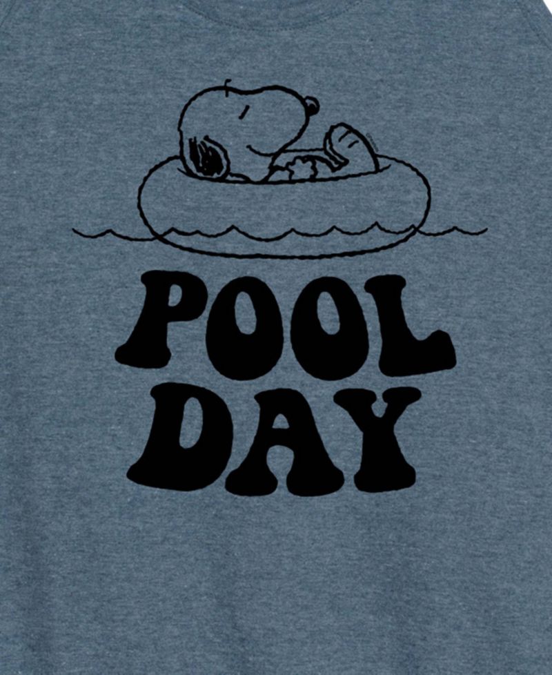 Plus Size Peanuts Snoopy Pool Day Racerback Graphic Tank Top