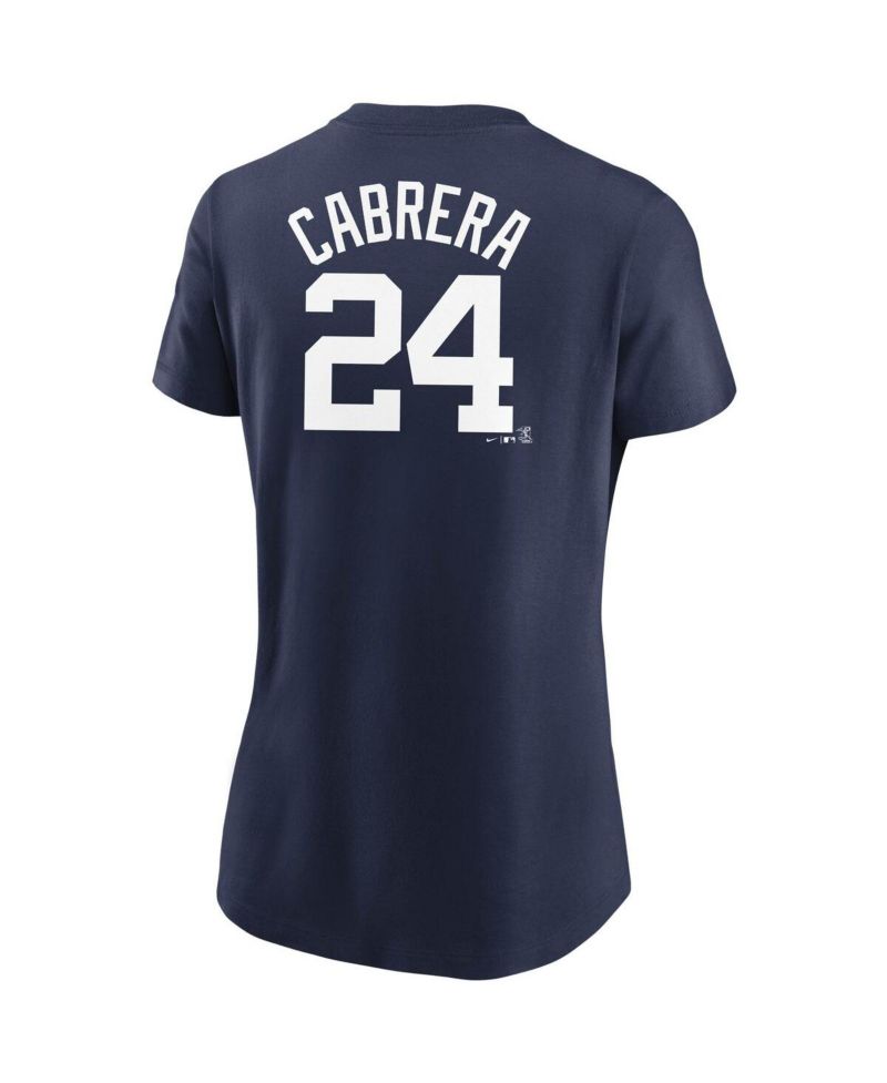 Women's Miguel Cabrera Navy Detroit Tigers Name & Number T-Shirt