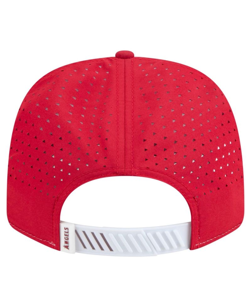 Men's White/Red Los Angeles Angels Established Patch 9SEVENTY Adjustable Hat