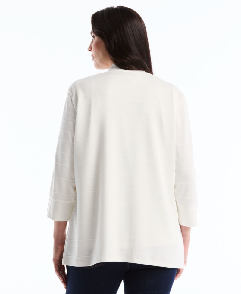 Petite Ottoman Knit Cardigan Sweater