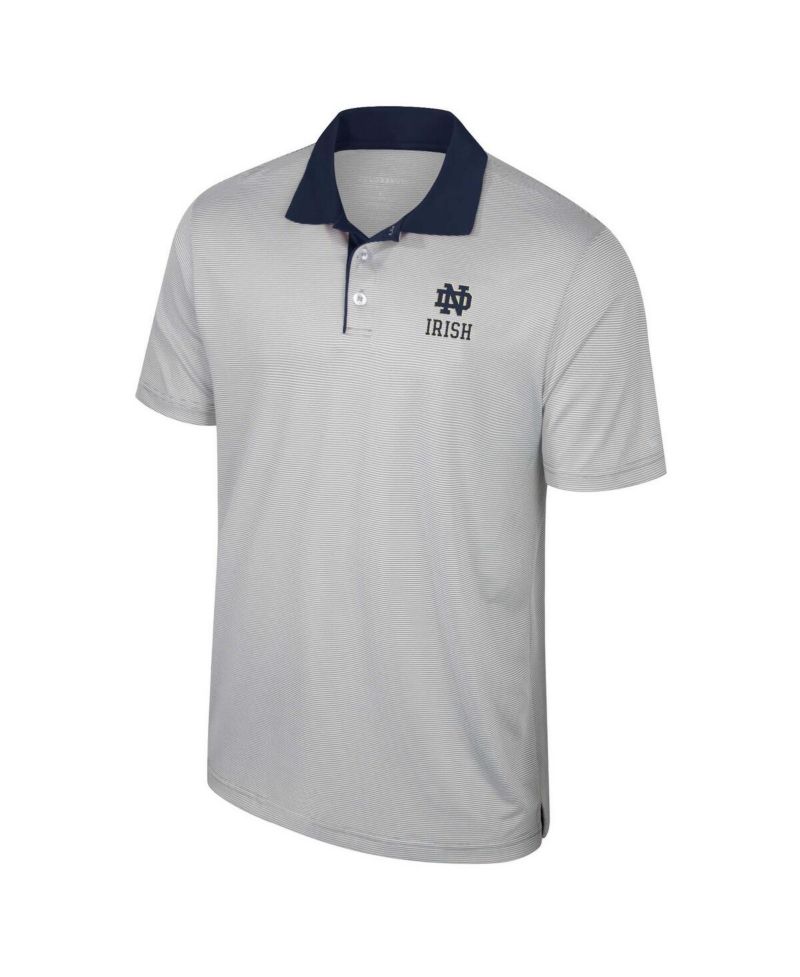 Men's Gray Texas Longhorns Big & Tall Tuck Striped Polo