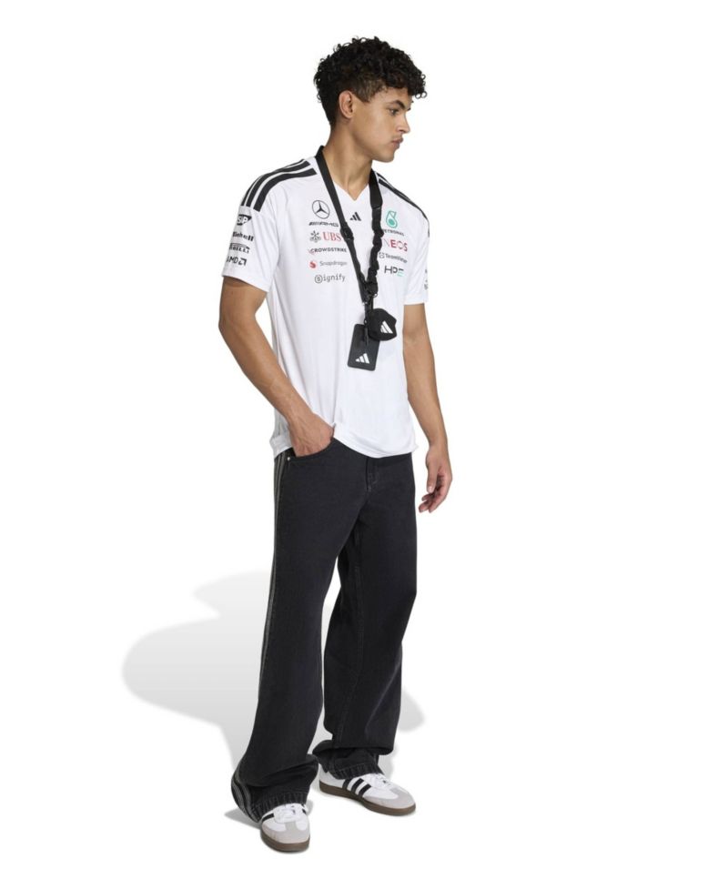 Men's White Mercedes-AMG Petronas F1 Team 2026 Driver Replica Jersey