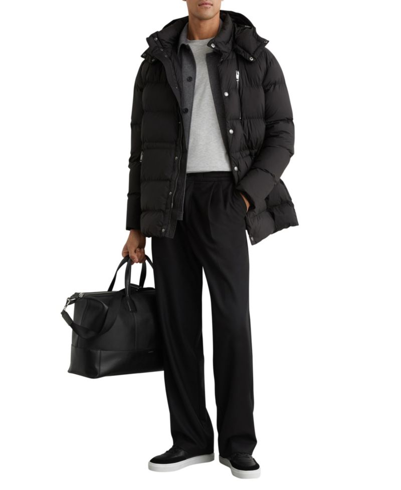 Men's Lebane Detachable-Hood Quilted Puffer Coat