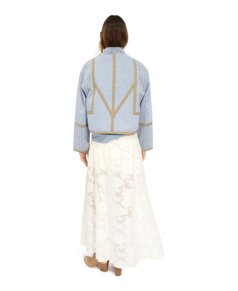 Women's Free And Forward Quilted Denim Jacket
