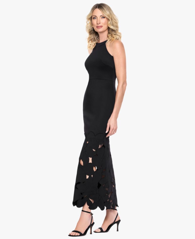 Women's Halter Neck Sleeveless Midi Dress