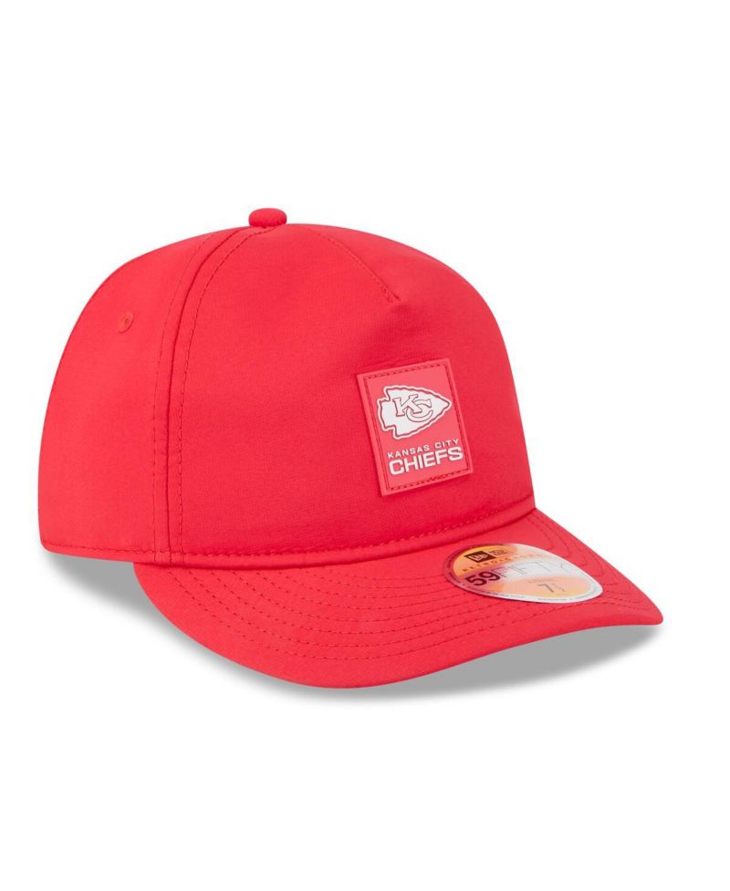 Men's Red Kansas City Chiefs 2025 Sideline Retro Crown 59FIFTY Fitted Hat