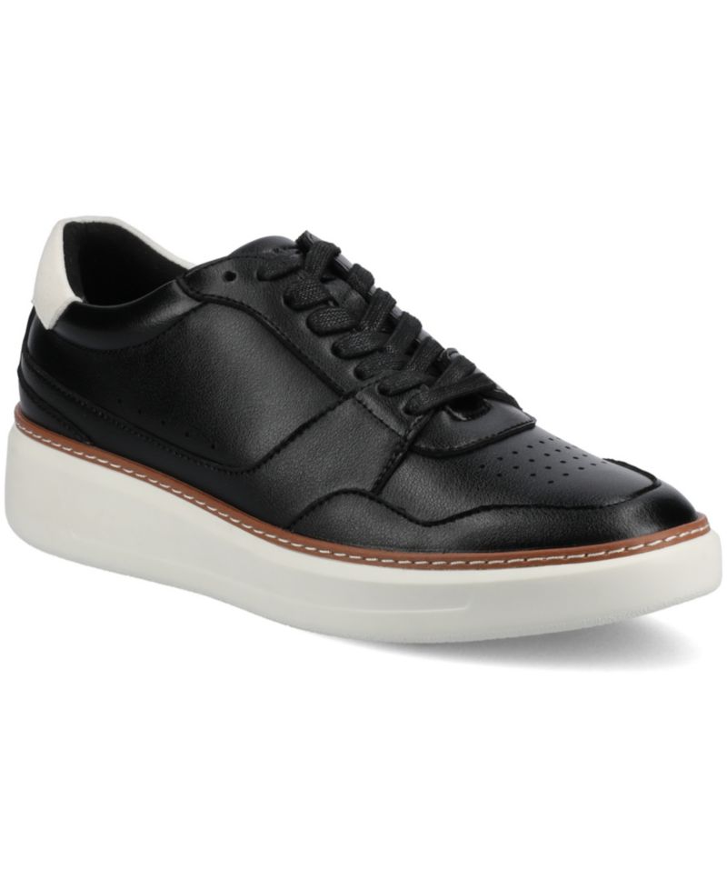 Men's Hustle Comfort Perforated Low Top Flexible Court Sneakers