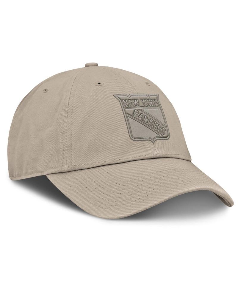 Men's Tan New York Rangers Authentic Pro Road Adjustable Hat