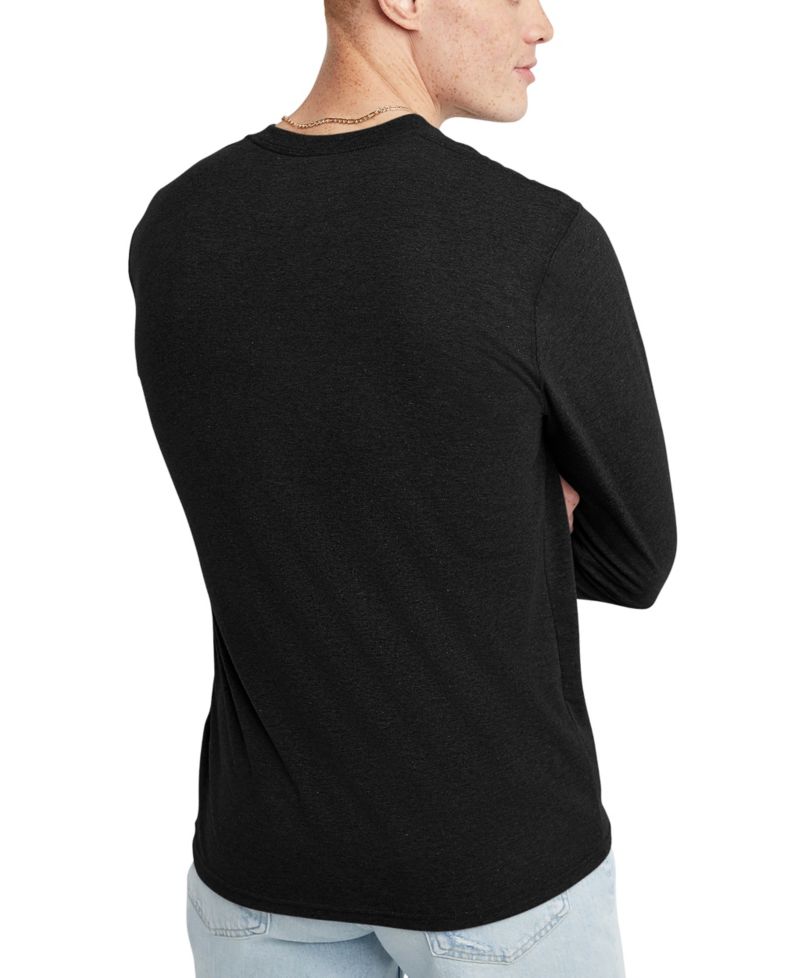 Men's Originals Tri-Blend Long Sleeve Henley T-shirt