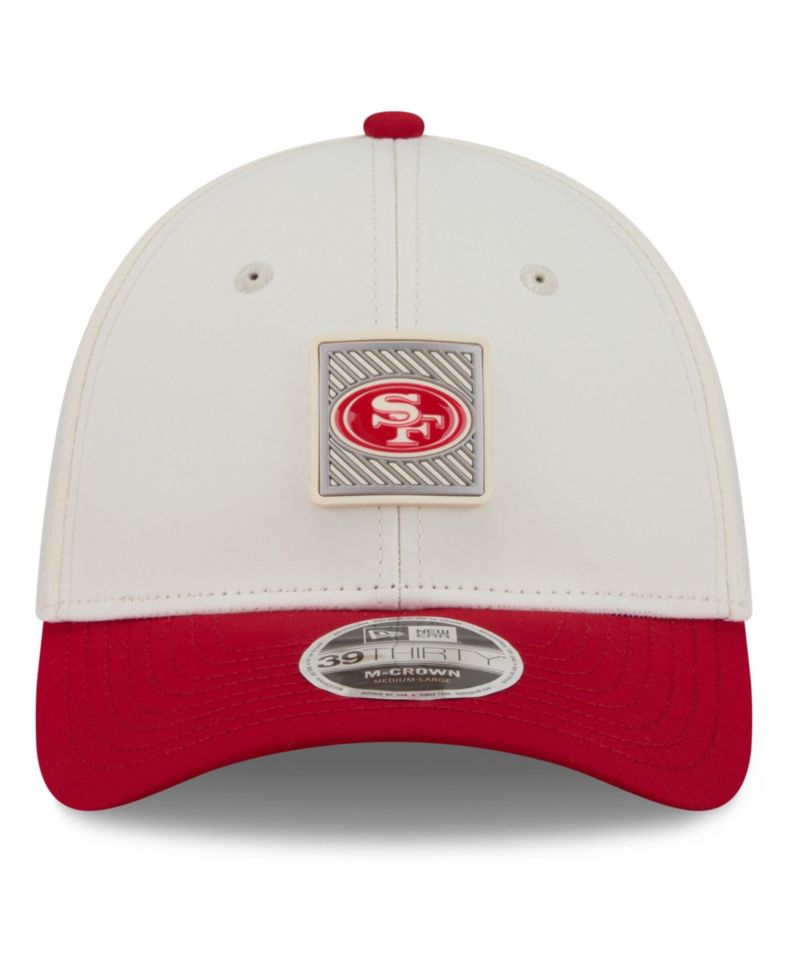 Men's Cream/Scarlet San Francisco 49ers 2026 NFL Training Camp 39THIRTY Flex Hat