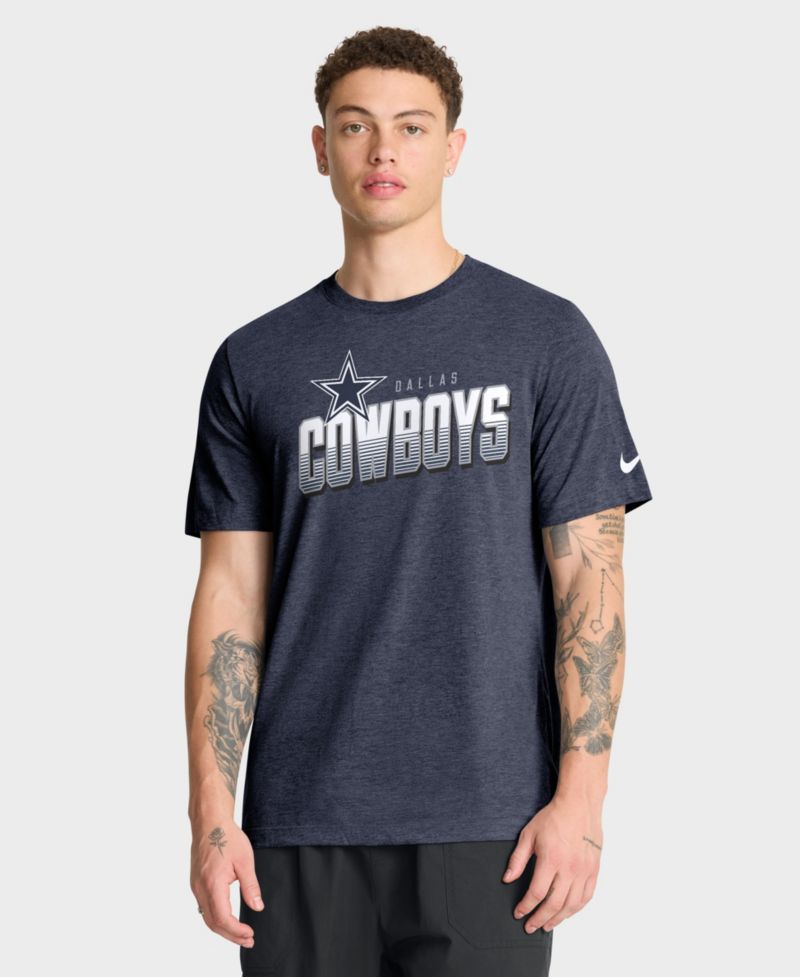 Men's Gray Dallas Cowboys Believe The Game Tri-Blend T-Shirt