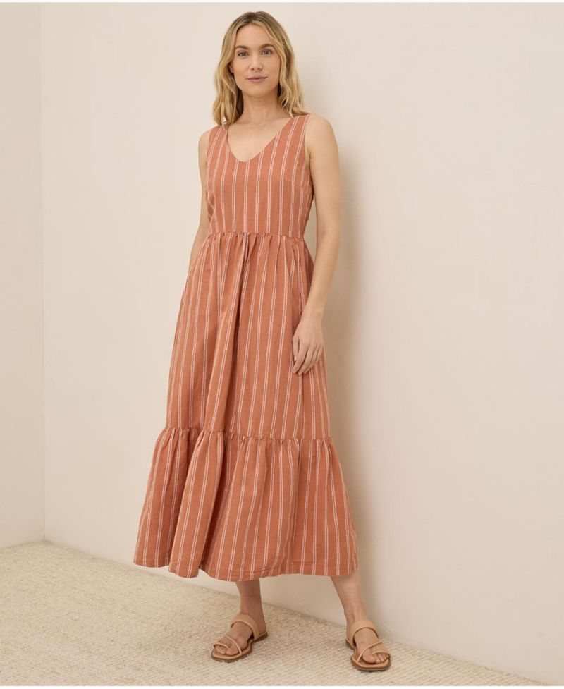 Women's Organic Cotton Canopy Linen Blend Easy Tank Dress
