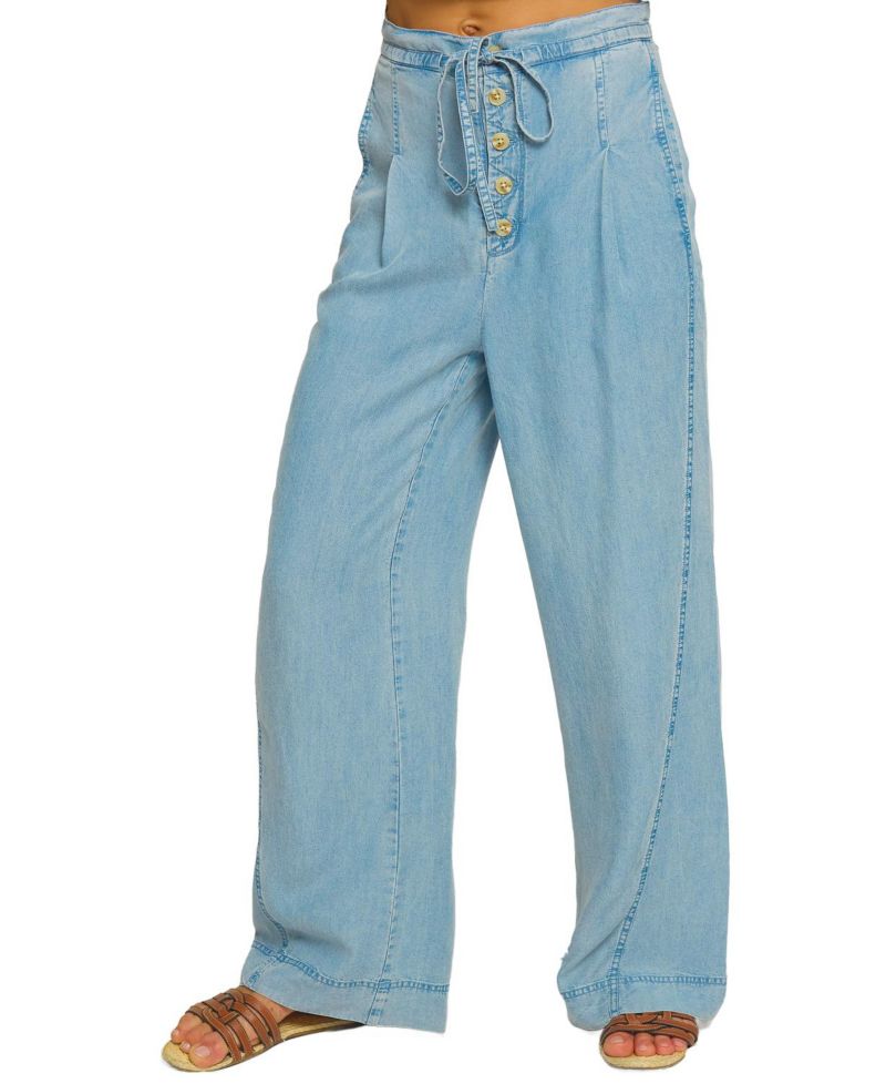 Women's Mid Rise Wide Leg Pant