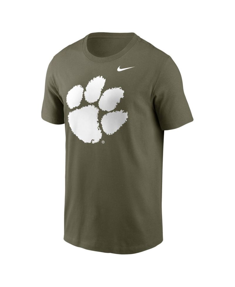 Men's Olive Clemson Tigers Primetime Logo Performance T-Shirt