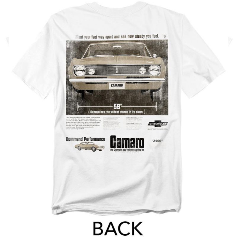 Men's Chevrolet Camaro Ad Front Back T-Shirt
