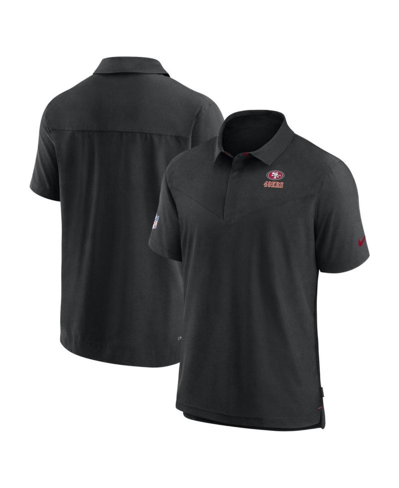 Men's Black San Francisco 49ers 2022/23 Sideline Lockup Performance Polo